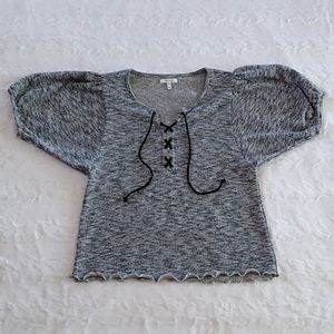 Maurices Lace Up Sweater